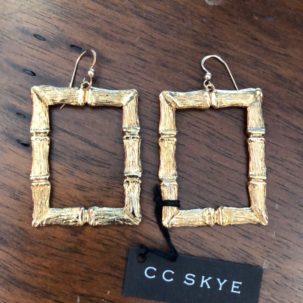 Gold CC Skye Statement Earrings